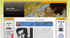 Desktop Screenshot of egon-schiele.com