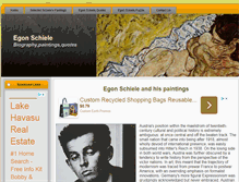 Tablet Screenshot of egon-schiele.com
